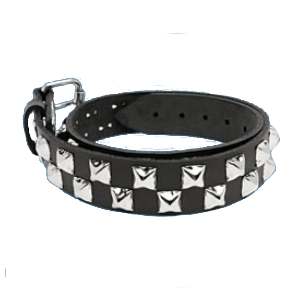 2-Row Pyramid Checkered Belt