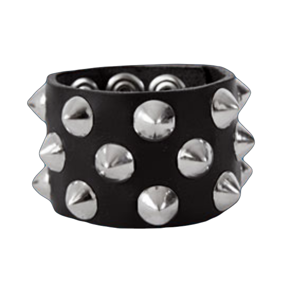 3-Row Cone Checkered Wristband