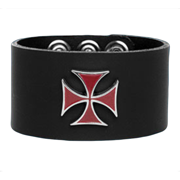 Red Iron Cross Wristband