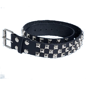 3-Row Pyramid Checkered Belt