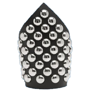 Dot Studded Leather Wrist Cuff