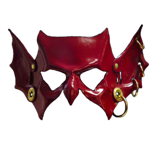 Goblin Hand-Made Leather Mask - Red