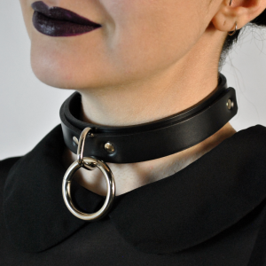 Bondage Collar - Loop and Ring
