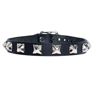 1-Row Pyramid Checkered Collar