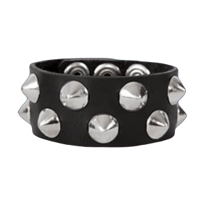 2-Row Cone Checkered Wristband