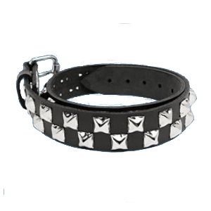 2-Row Pyramid Checkered Belt