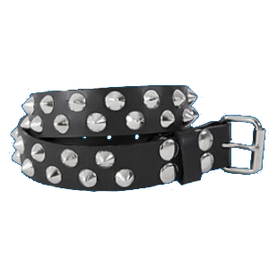 2-Row Cone Checkered Belt