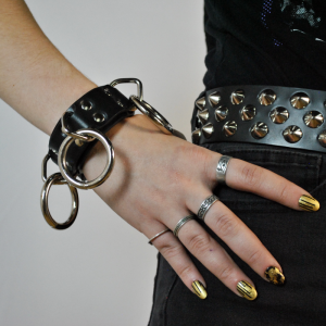 Bondage Bracelet w/Triple O-Rings