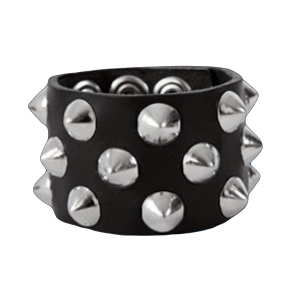 3-Row Cone Checkered Wristband