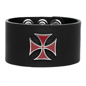 Red Iron Cross Wristband