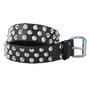 3-Row Cone Checkered Belt