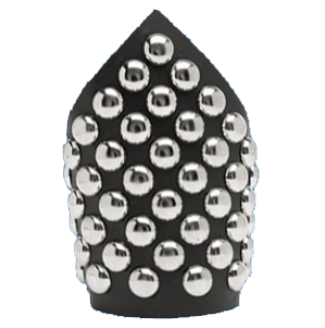 Dot Studded Leather Wrist Cuff